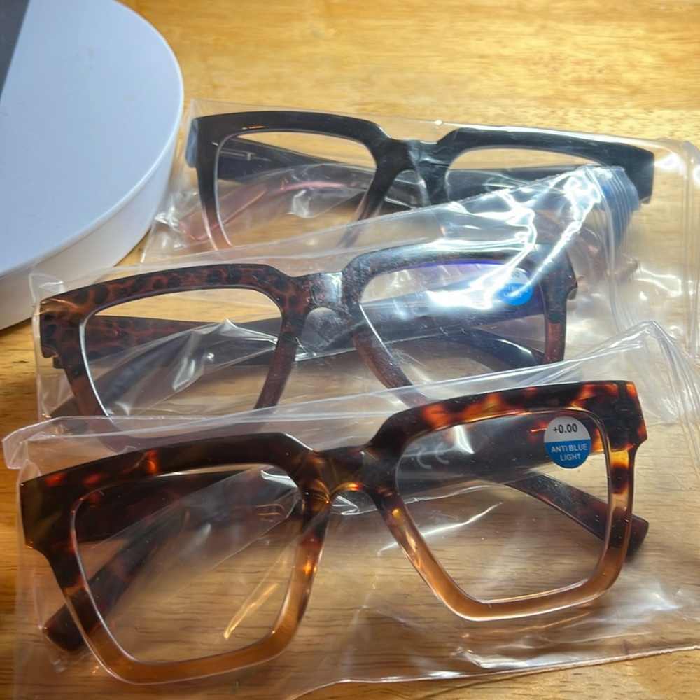 3 Pair Kokobin Non-Prescription Glasses